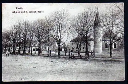 40364 AK Tartlau Schulen u. Feuerwehrdepot 1917 Prejmer