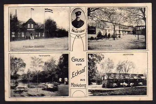 40614 AK Mönkeberg Ecksol Kiel 1917 Gasthaus Jachthütte