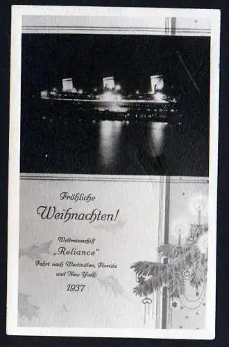 40360 AK Weltreiseschiff Reliance 1937 Fahrt nach Westindien Florida New York