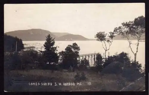 39796 AK Somes Sound Fotokarte 1921 Manset Maine