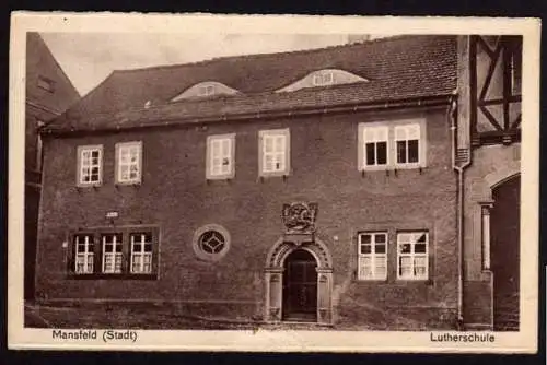 39840 AK Mansfeld Stadt Südharz Lutherschule 1940