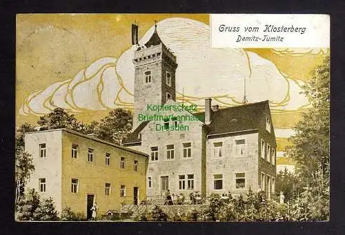 131912 AK Demitz-Thumitz Gruss vom Klosterberg 1906