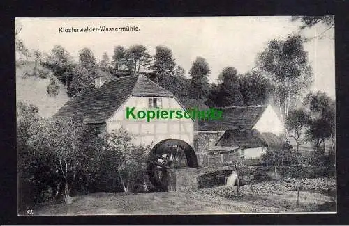 114104 AK Klosterwalde bei Templin um 1910 Wassermühle Mühle watermolen