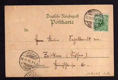 108079 AK Crossen an der Oder 1899 Litho Kaiserl. Postamt Marienkirche