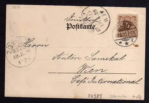 84989 AK Sowetsk Tilsit 1899 Deutsche Strasse Rathaus Kirche