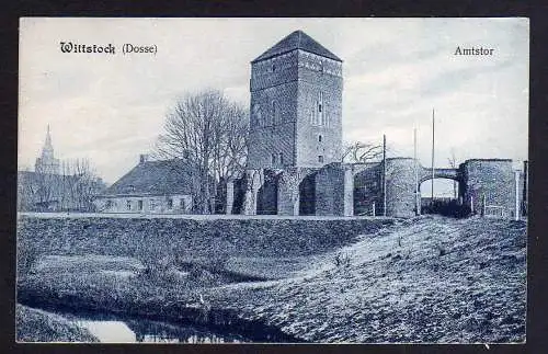 84597 AK Wittstock Dosse Amtstor Stadtmauer 1909