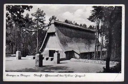 84765 Ansichtskarte Bergen a. Rügen Reichs Ehrenmal um 1935 1940