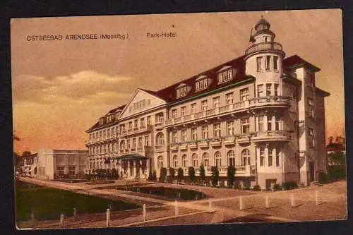 84134 AK Arendsee Ostsee Kühlungsborn um 1935 Park Hotel Vollbild