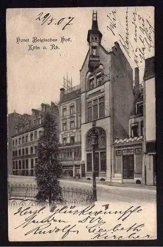 83047 AK Köln Hotel Belgischer Hof 1907