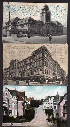 83172 3 AK Darmstadt 1910 1909 Hallenschwimmbad Techn. Hochschule Alexandra Weg