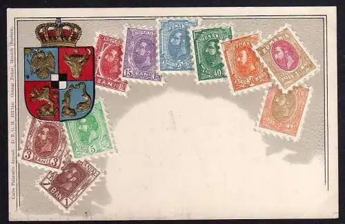 83383 AK Ottmar Zieher München Briefmarken AK     Rumänien Romania