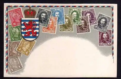 83396 Ottmar Zieher München Briefmarken AK Luxemburg Grand-Duché de Luxembourg