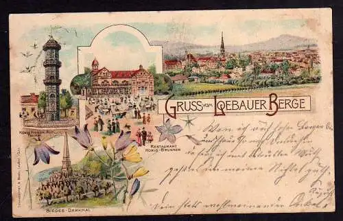 83512 AK Gruss vom Löbauer Berge Restaurant Honig Brunnen 1902