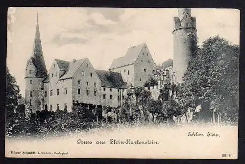 83457 AK Zwickau Stein Hartenstein Schloss um 1900