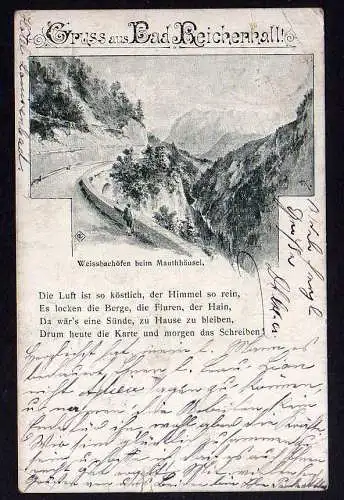 80344 AK Bad Reichenhall Weissbachöfen beim Mauthäusel 1900