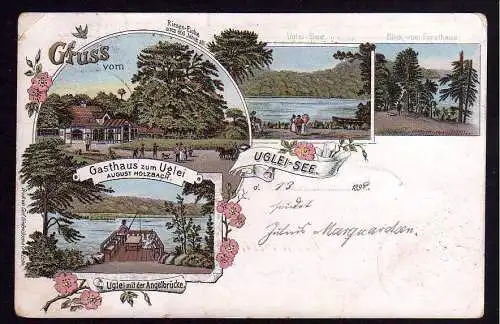 80449 AK UGLEI - SEE Eutin Riesen Eiche Gasthaus Litho 1899