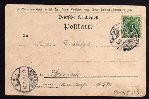 80449 AK UGLEI - SEE Eutin Riesen Eiche Gasthaus Litho 1899