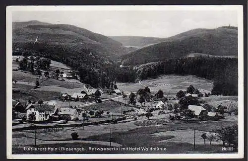 71812 AK Luftkurort Hain im Riesengebirge Rotwassertal Hotel Waldmühle