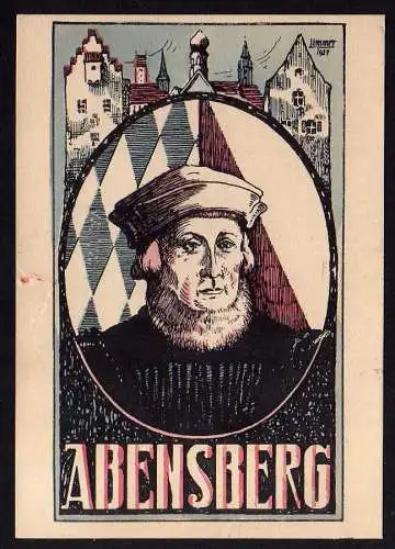 71726 AK Abensberg Festkarte Aventin Feier 1927