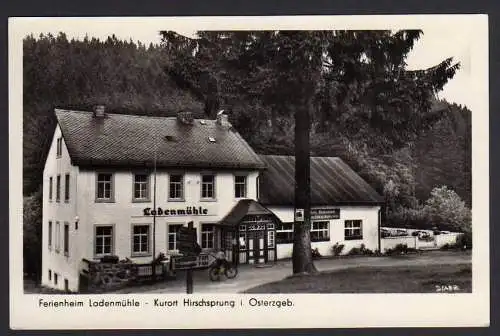 71822 AK Hirschsprung Osterzebirge Ferienheim Ladenmühle Landpoststempel