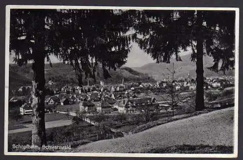 72684 Ansichtskarte Schopfheim 1936 Schwarzwald