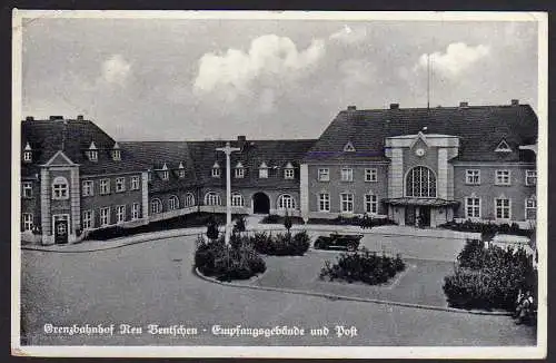 71057 Ansichtskarte Zbąszynek Neu Bentschen Grenzbahnhof Post 1940