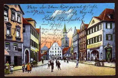 71435 AK Fürth Markt Geschäftshaus Rossteuscher 1915 Feldpost