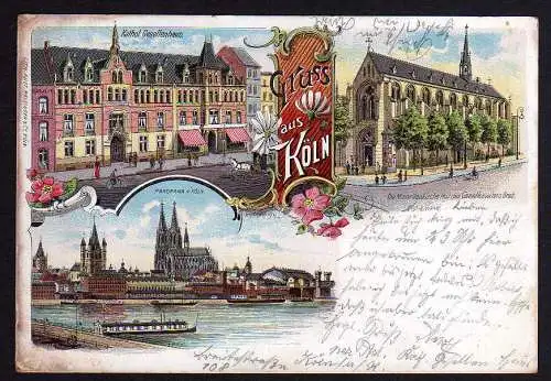 70845 AK Köln Kathol. Gesellenhaus Minoritenkirche 1901