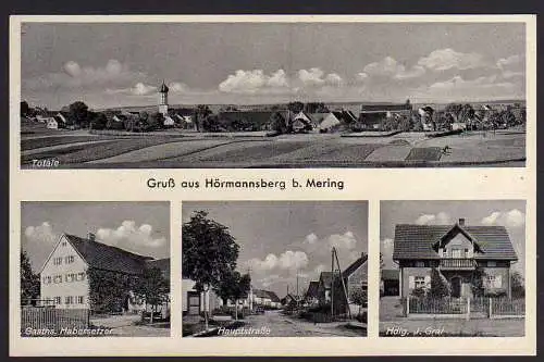 61325 AK Hörmannsberg bei Mering Gasthaus Habersetzer Hauptstraße Handlung Graf