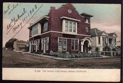 61112 AK Suisun City The Armijo Club House 1908  Solano County Kalifornien USA