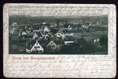 61115 AK Georgensgmünd Kr. Roth 1902 Panorama