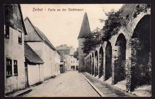 51547 AK Zerbst Anhalt Stadtmauer 1920