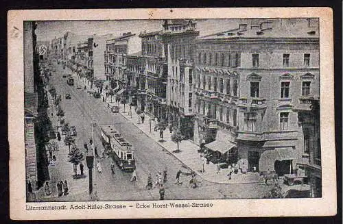 51239 AK Litzmannstadt Lodz 1944 AH Straße Ecke HW Strasse