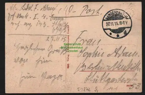 51272 AK Sangerhausen 1915 Feldpost