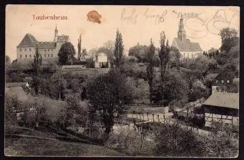 51267 AK Taubenheim Klipphausen Amtsh. Meißen 1913 Brück & Sohn Meissen
