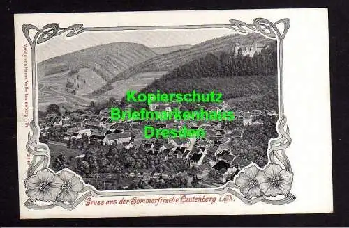 118260 AK Leutenberg Thür. um 1905 Panorama Jugendstil