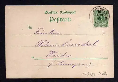 109223 AK Dresden 1892 Vorläufer Hauptstraße Goldner Reiter Verlag Paul Peitz