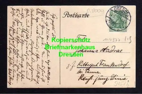114377 AK Dresden 1911 Musikalischer Verein der Oberrealschule Wappen Studentika