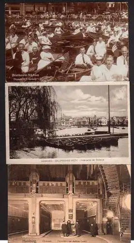 62676 3 AK Hamburg Uhlenhorster Fährhaus Tunnel Fahrstuhl 1914  1912