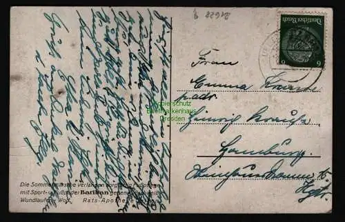 21628 AK Uelzen Gudstraße ats Apotheke , Wegweiser mit Schildern, gelaufen 1941