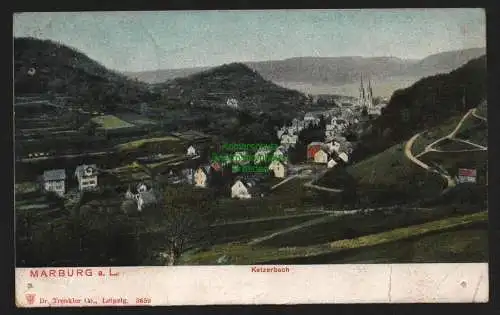 150871 AK Marburg an der Lahn Ketzerbach um 1910