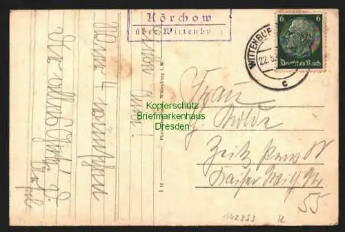 142353 AK Wittenburg i. M. Blick über den Markt 1941 Landpoststempel Körchow