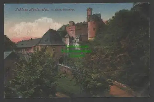 141064 Ansichtskarte Schloss Hartenstein Sächs. Erzgebirge 1919