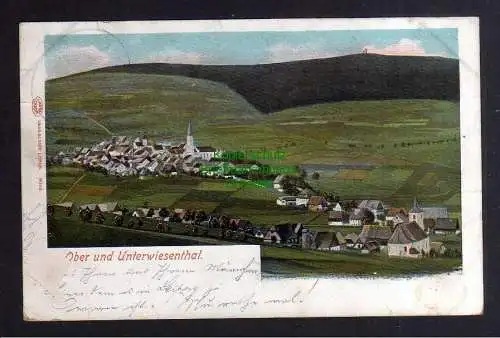 129507 AK Ober- und Unterwiesenthal 1901