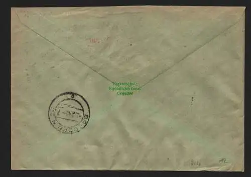 B9166 R-Brief Gebr. Hörmann A.-G. Berlin Wilmersdorf 1 o 1943  Kepa AG