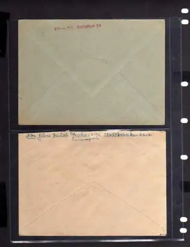 B336 2x SBZ Brief Gebühr bezahlt 1945 Eibau Oberlausitz