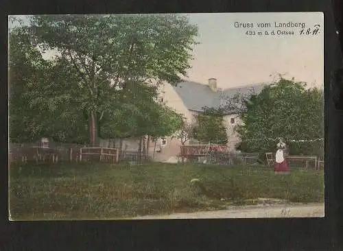 21638 Ansichtskarte Landberg bei Mohorn 1911  Verlag Morlock Dresden 7185