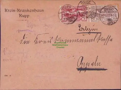 B15374 Brief Oberschlesien Kupp Kr. Oppeln 1922