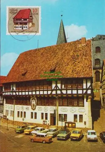B15188 DDR 1983 Maximumkarte Rathaus Stolberg Harz