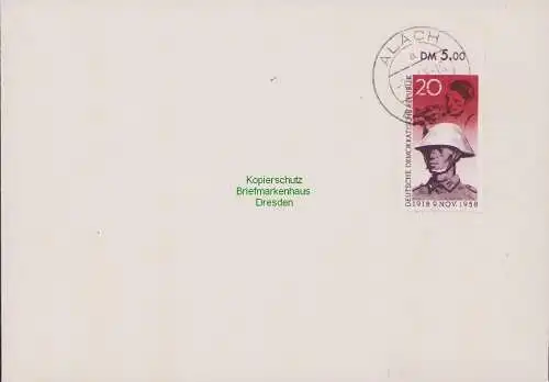 B15118 DDR Brief FDC 1958 662 Novemberrevolution Alach über Erfurt -7.11.58-10
